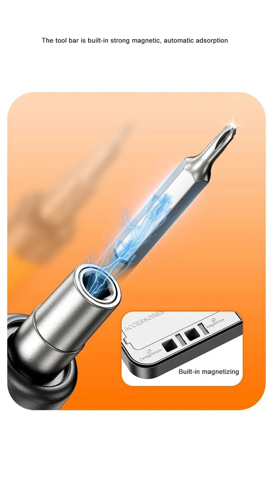 Electric Screwdriver Set Precision Power Tool Kit Rechargeable Wireless Bits