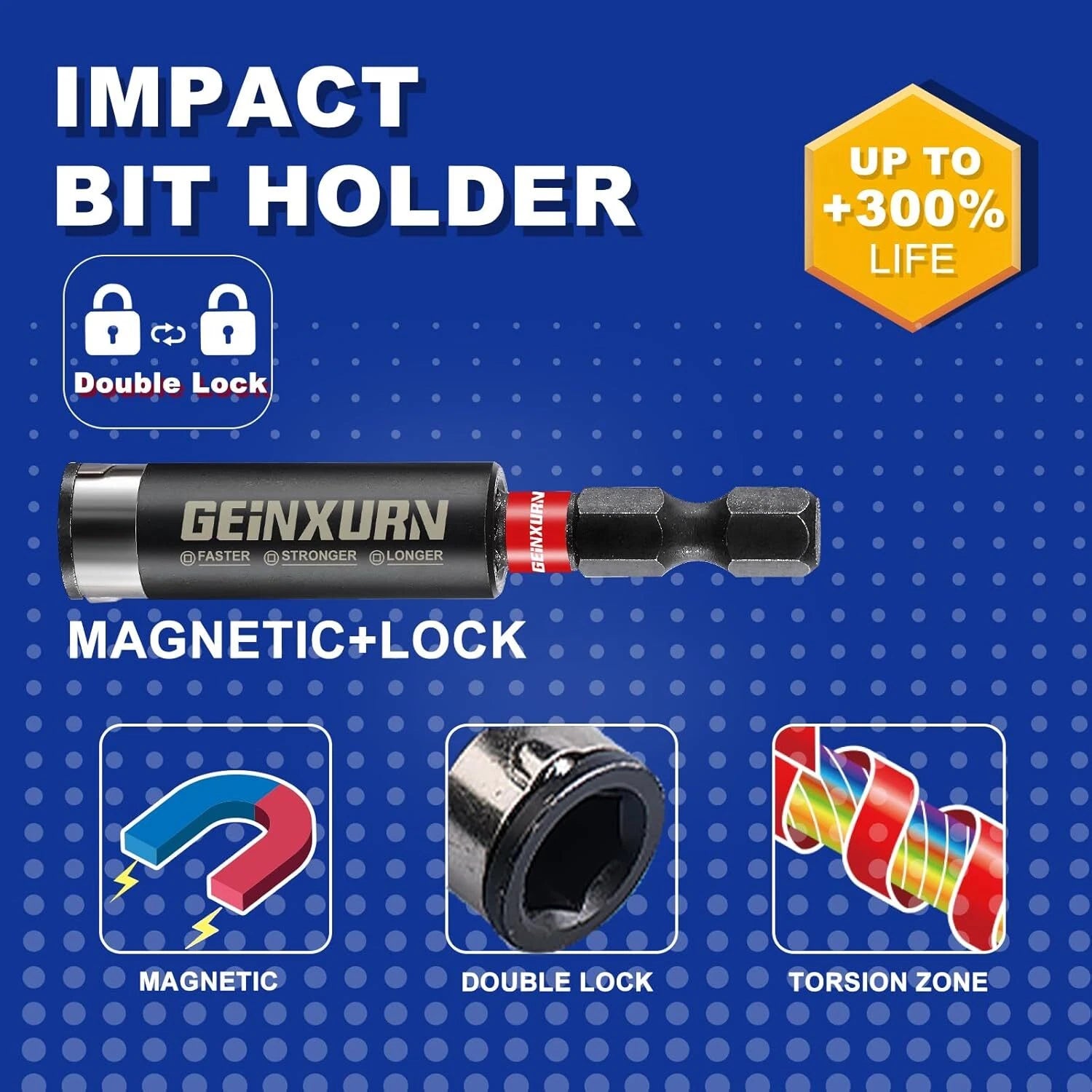 Impact Hex Screwdriver Bits Set, 22 Pcs Magnetic Metric S2 Steel Multi Insert