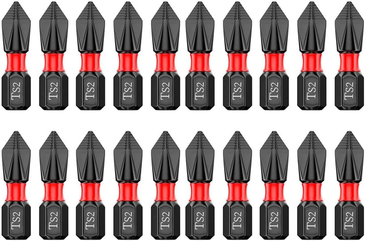 Puntas Phillips #2 Magneticas 10 Piezas Acero S2 50mm Antideslizante Impacto