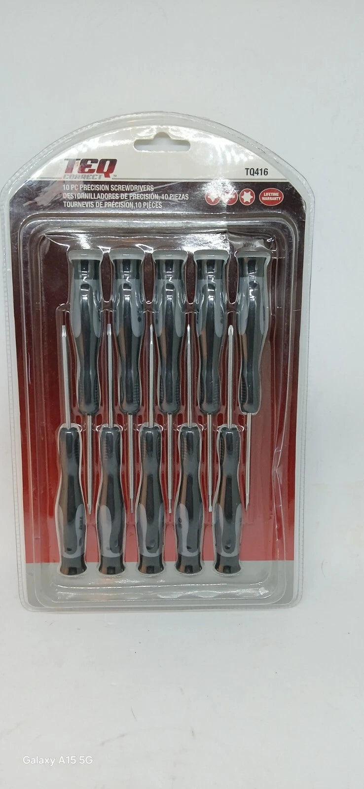TEQ Correct - 10 Pc Precision Screwdriver Set - Phillips Slotted Torx - TQ416