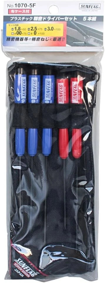 SUNFLAG plastic precision screwdriver set 5 set 1070-5F 99656 from JAPAN