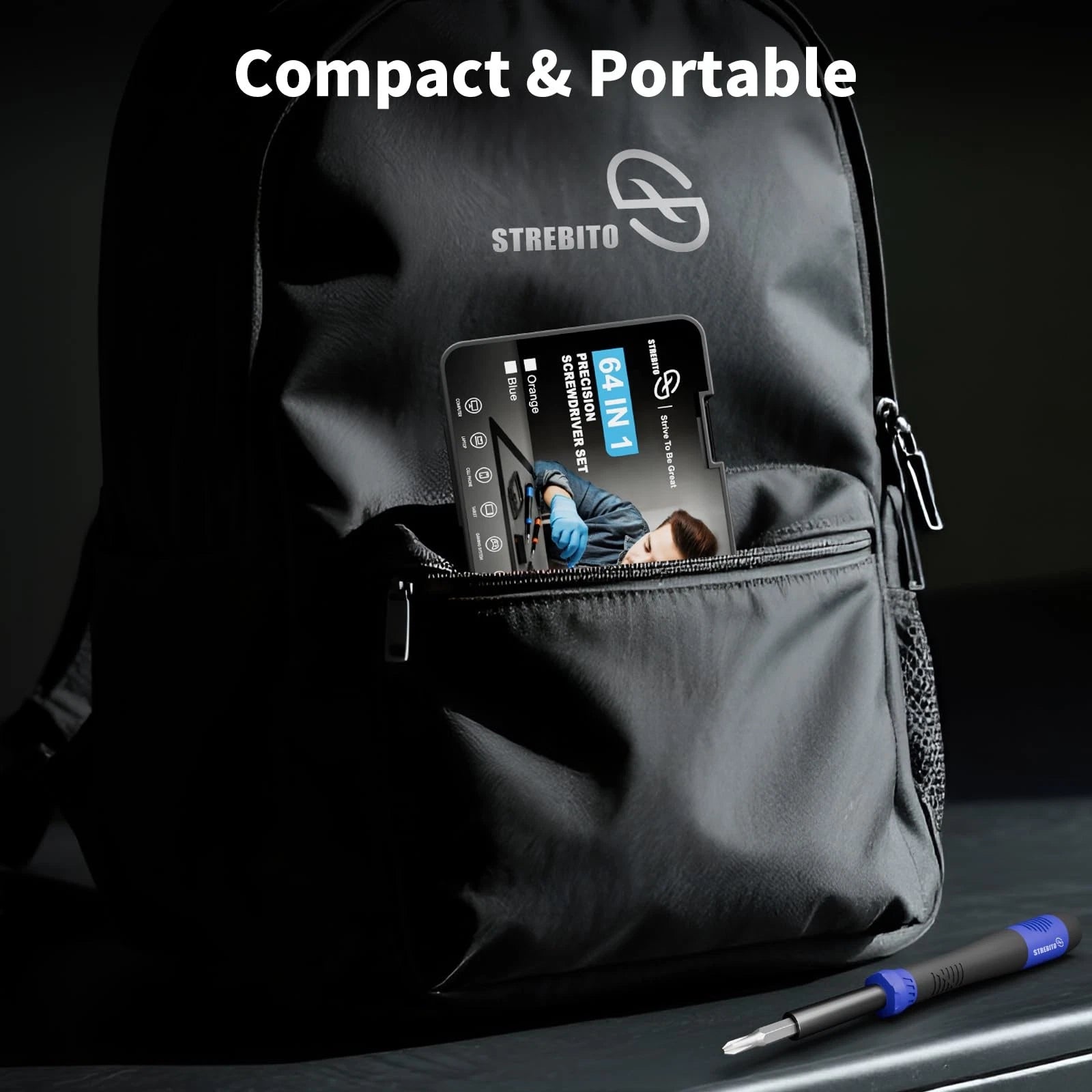 Small Precision Screwdriver Set 64-piece with Torx Triwing Pentalobe Electron...