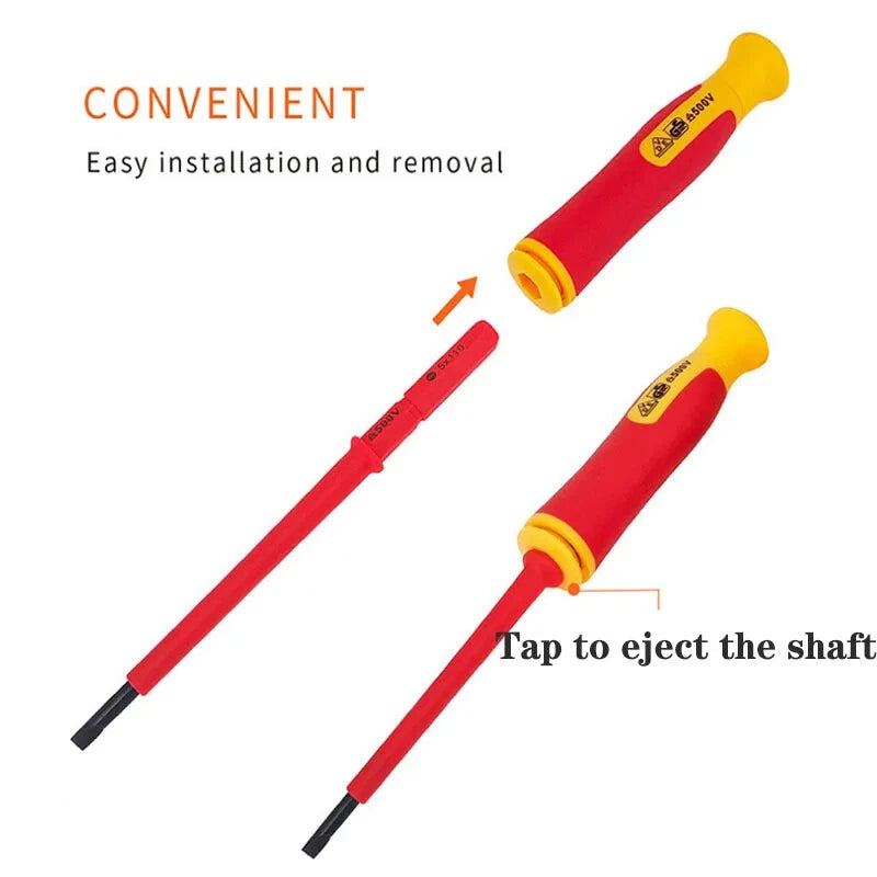 Insulated Screwdriver Set Screw Driver Bits Home Repair Electrician Hand Tools