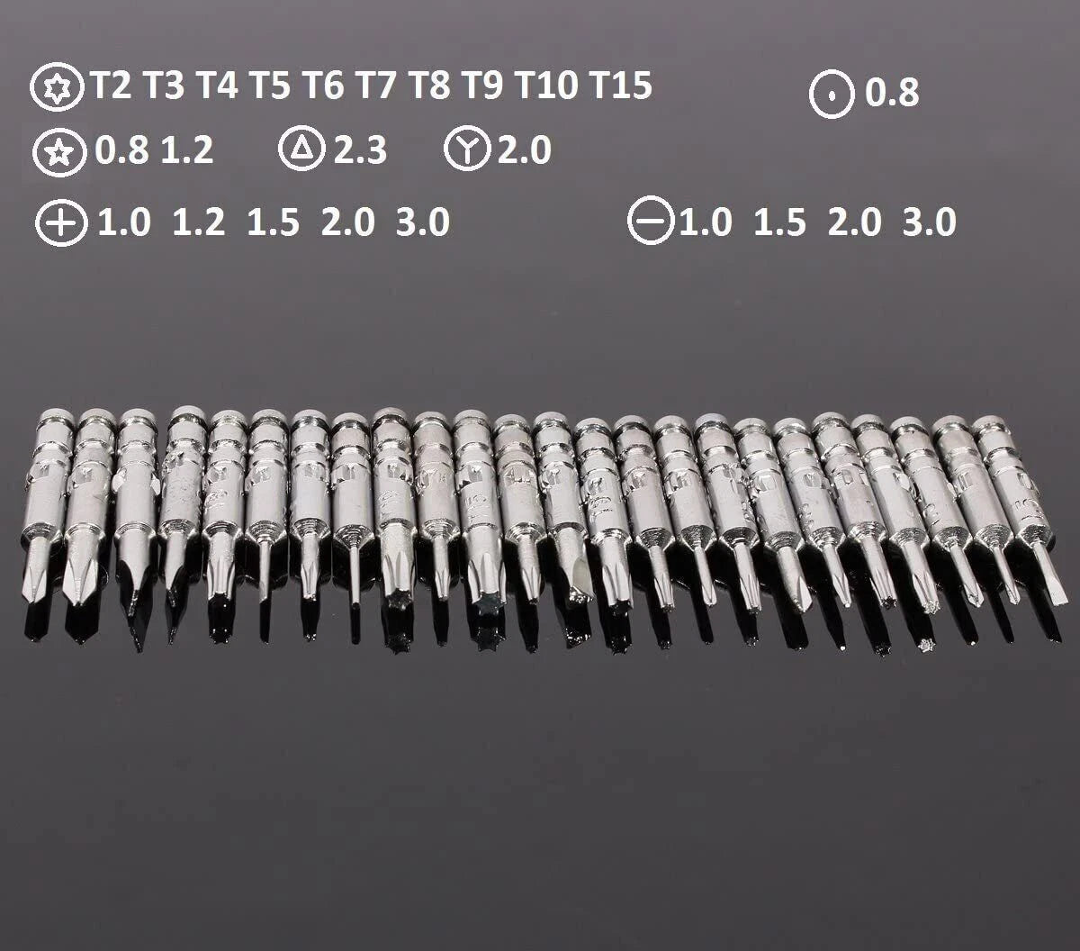 25 in 1 DIY Precision Screwdriver Set Glasses Phone Watch Laptop Repair Tool NEW