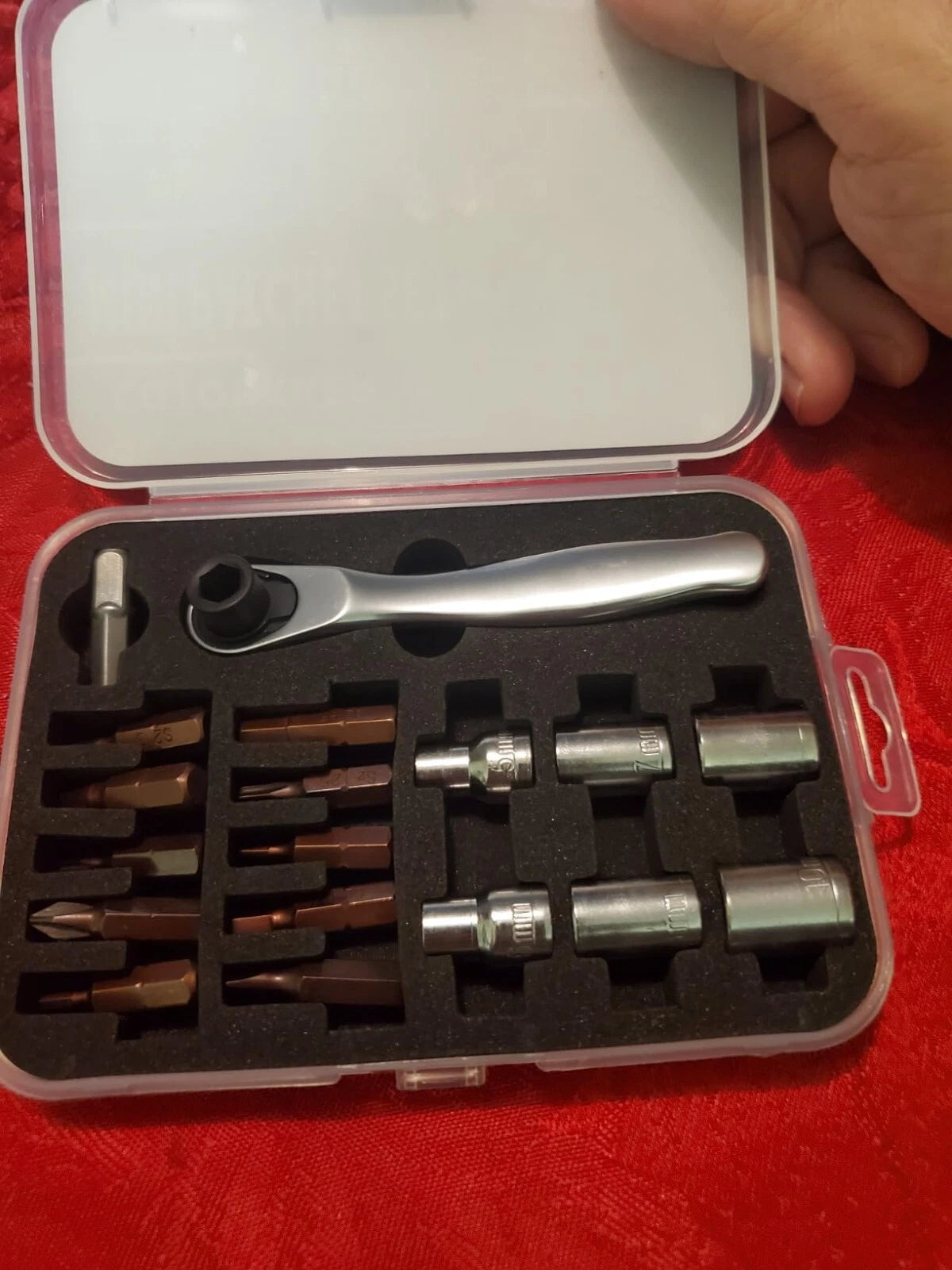 COTOUXKER Mini Ratchet Set, Right Angle Screwdriver set with 1/4 Mini Ratchet Wr