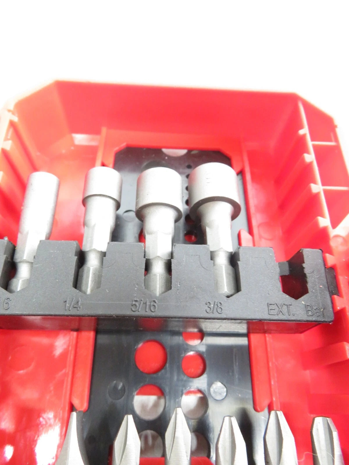 HYPER TOUGH 37 PIECE SCREWDRIVER BIT SET W/ CASE - MISSING 3 PIECES - USED **