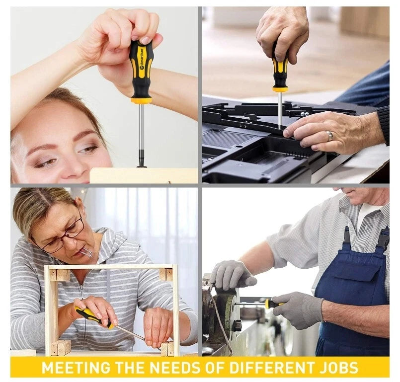 Amartisan 12-Piece Magnetic Torx Screwdrivers Set Magnetic Torx Driver Star Scr