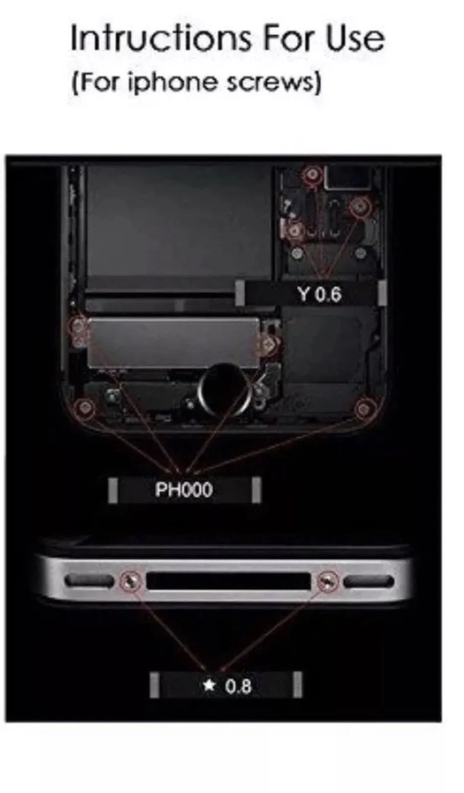 Herramienta De La Reparacion Del Destornillador Magnetico Set Kit Para iPhone 12