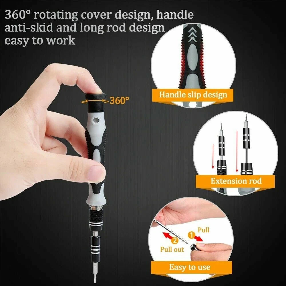 117Pcs Precision Screwdriver Set for Electronics Micro Hobby Jewelry Watch,DIY