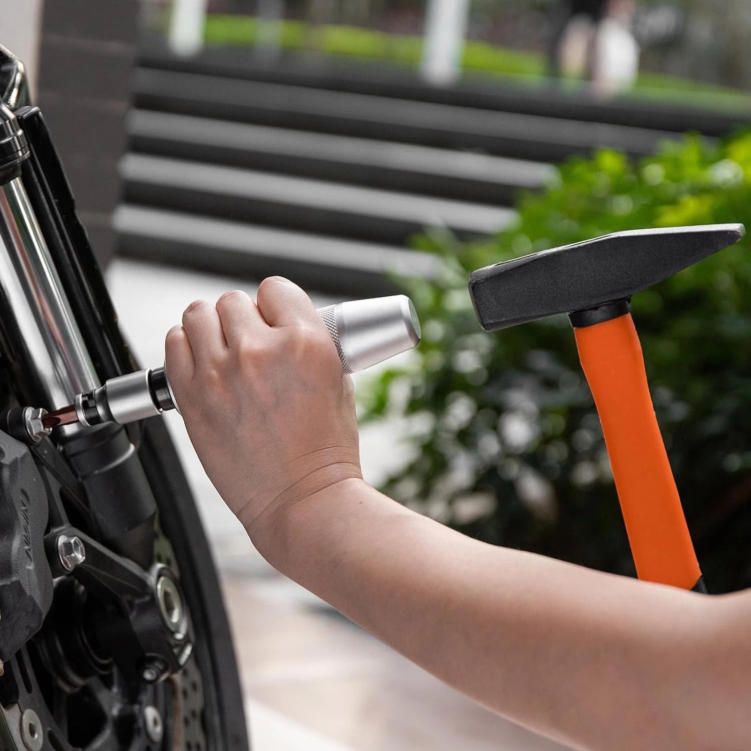 Toolwiz 1/2" Hand Impact Screwdriver Set - 14 Pcs, Reversible Manual Impact Driv