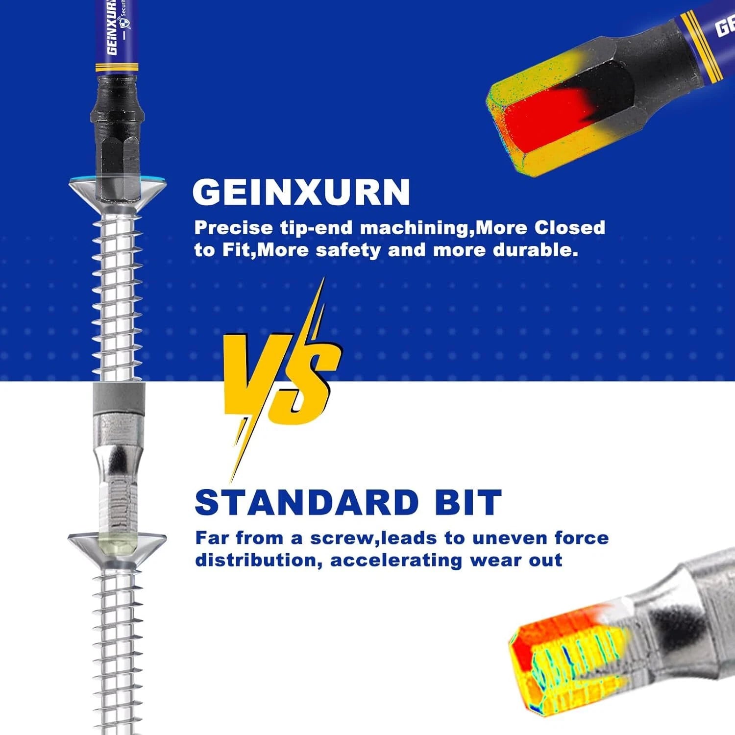 Impact Hex Screwdriver Bits Set, 22 Pcs Magnetic Metric S2 Steel Multi Insert