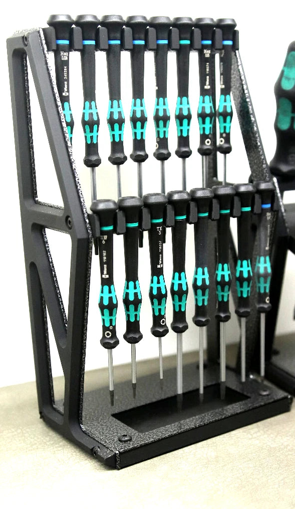 Tabletop Screwdriver tool Organizer holder Display Wera kraftform Micro hex torx