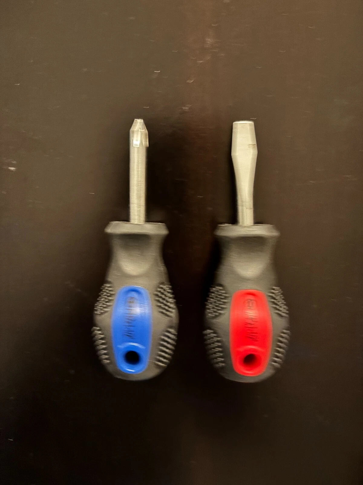 Hyper Tough Stubby Screwdriver 2 Piece Set Short Cushion Grip Handles Hand Tools