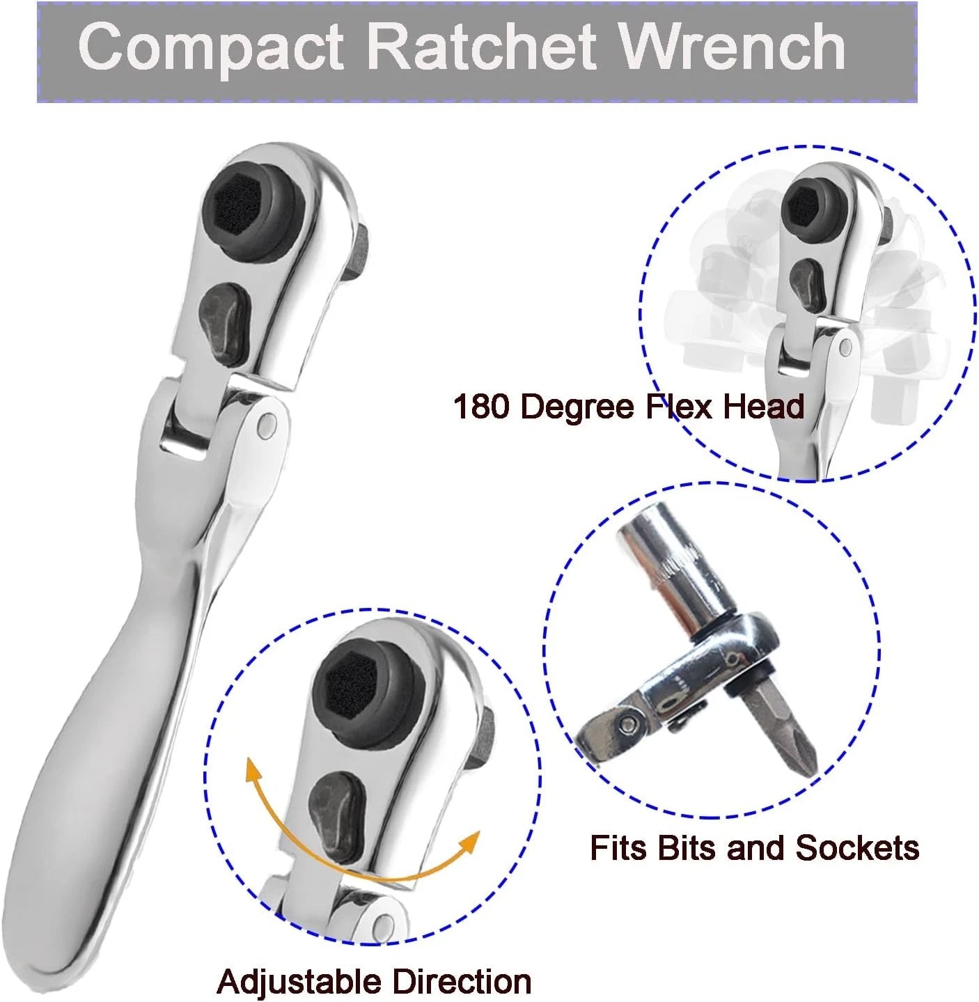 Mini ratchet screwdriver Set, Right Angle Screwdriver set with 1/4 Mini Flex Rat