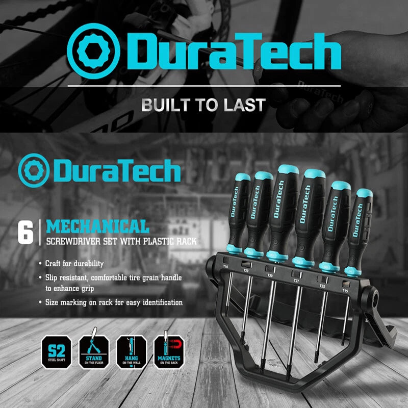 DURATECH Torx Screwdriver Set Magnetic Star Screwdrivers T10 T15 T20 T25 T27 T30