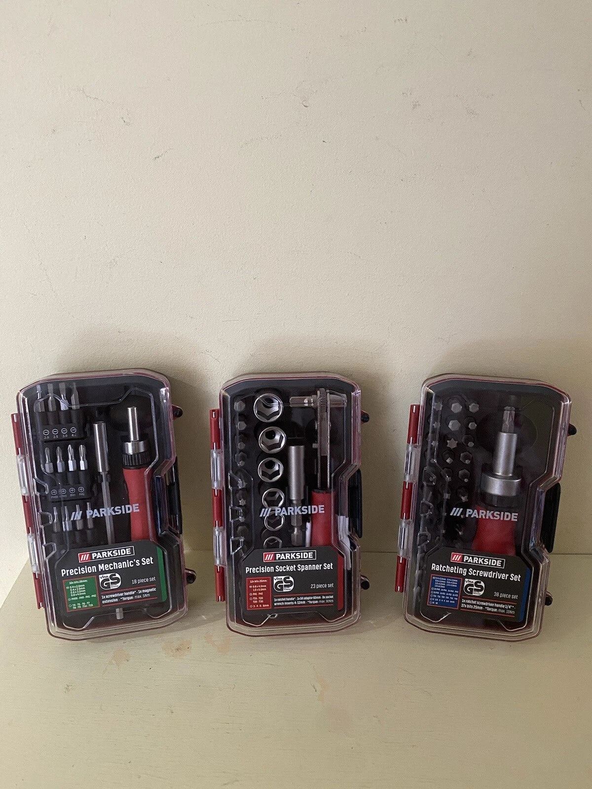 Parkside Precision Mechanic's or Socket Spanner Set, Ratcheting Screwdriver Set