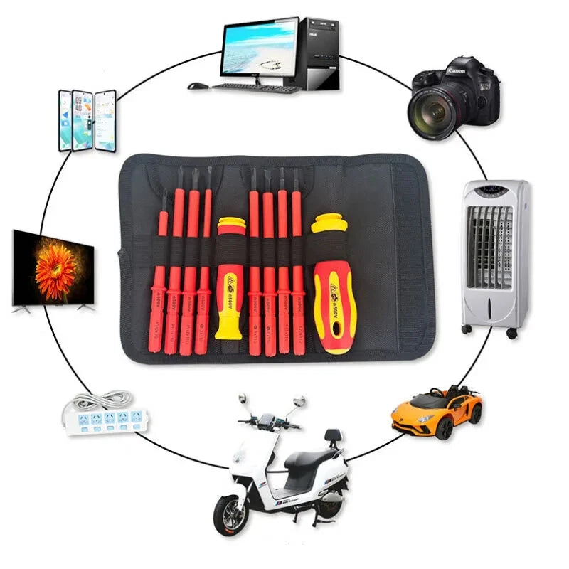 Insulated Screwdriver Set Screw Driver Bits Home Repair Electrician Hand Tools