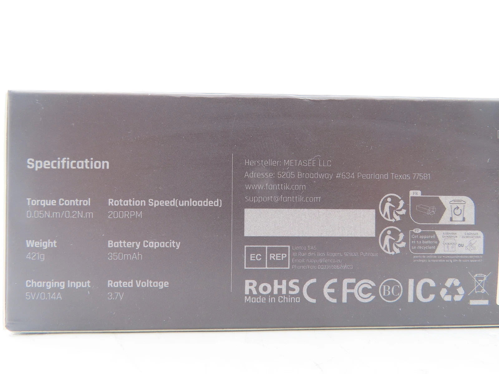 Fanttik NEX E1 Max Grey Electric Screwdriver Set Magnetic Kit 50 Bit-