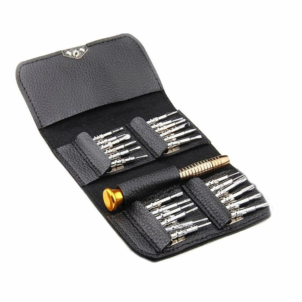 Small Mini Precision Screwdriver 25 Pcs Set Magnetic Bits Phones Watch Jewelry