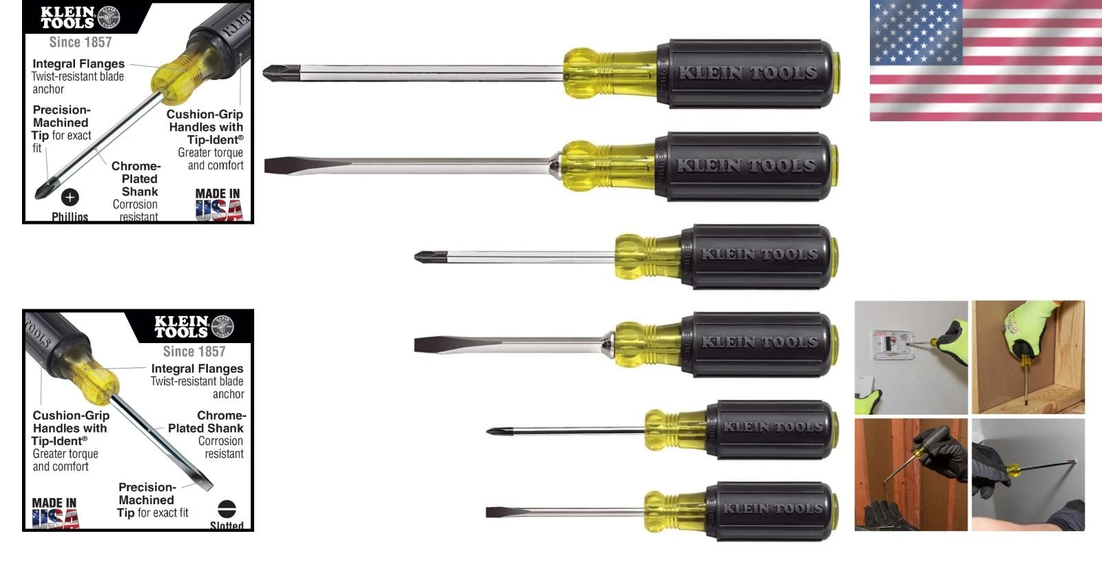 Professional Quality 6-Piece Screwdriver Set - Comfort Grip & Precision Tips