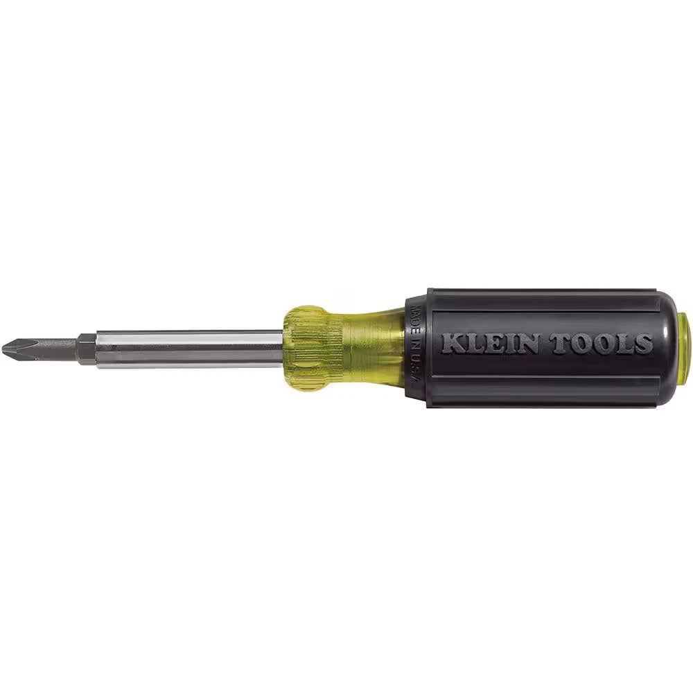 Klein Tools 32476 Multi-Bit Screwdriver / Nut Driver 5-in-1 Phillips Slotted NEW