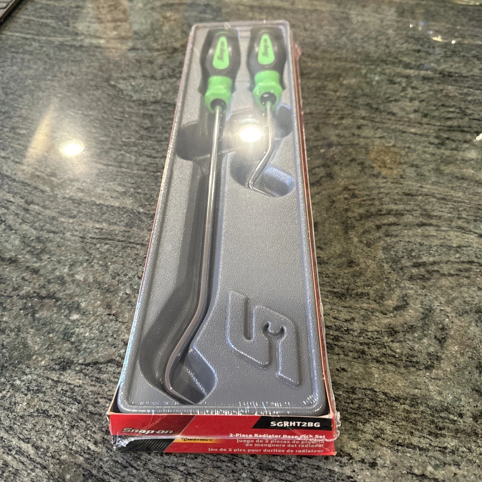 Snap-on sgrht2bg 2 pc radiator hose pick set green sealed