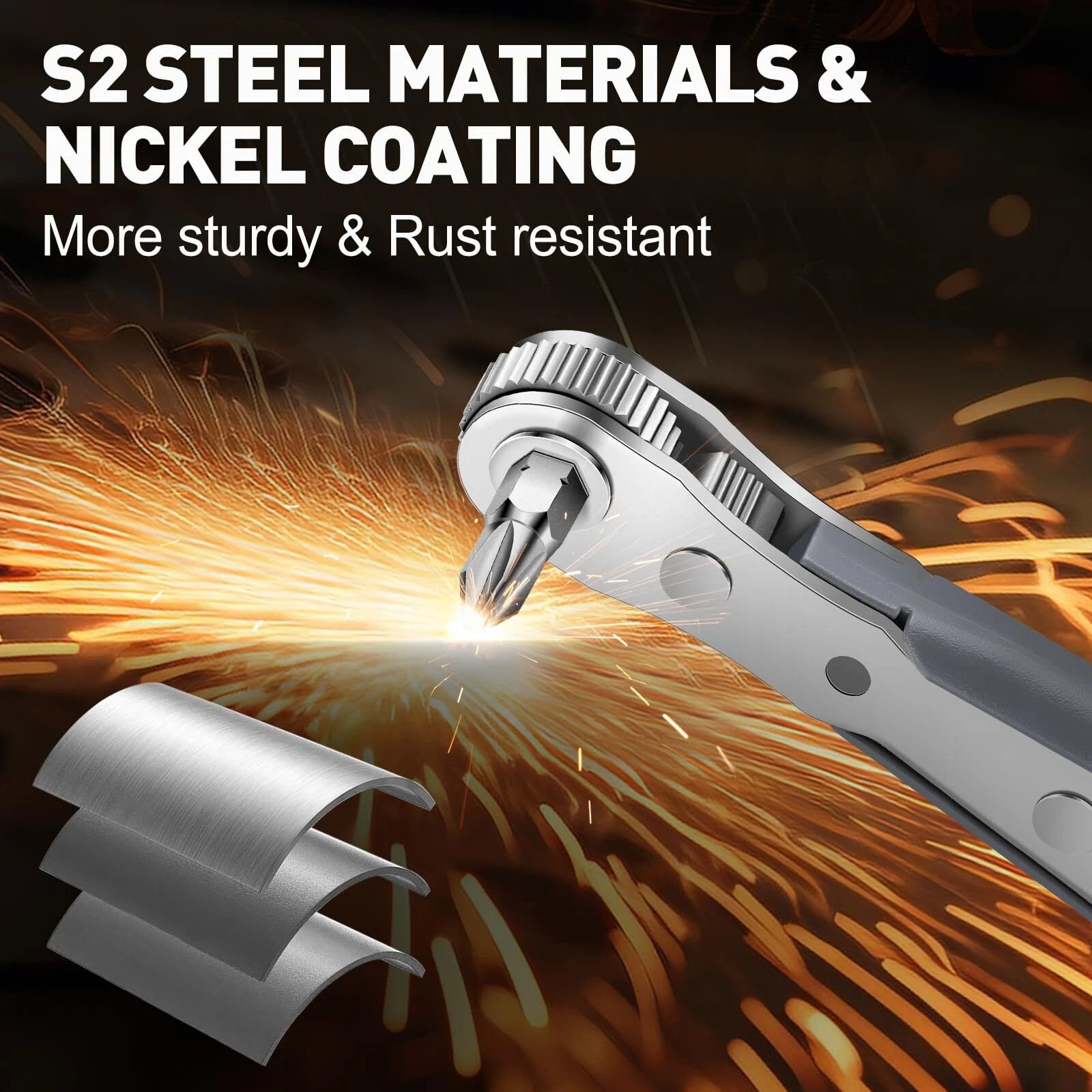 Mini Ratchet Set Right Angle Screwdriver with 1/4 Mini Ratcheting Screwdriver