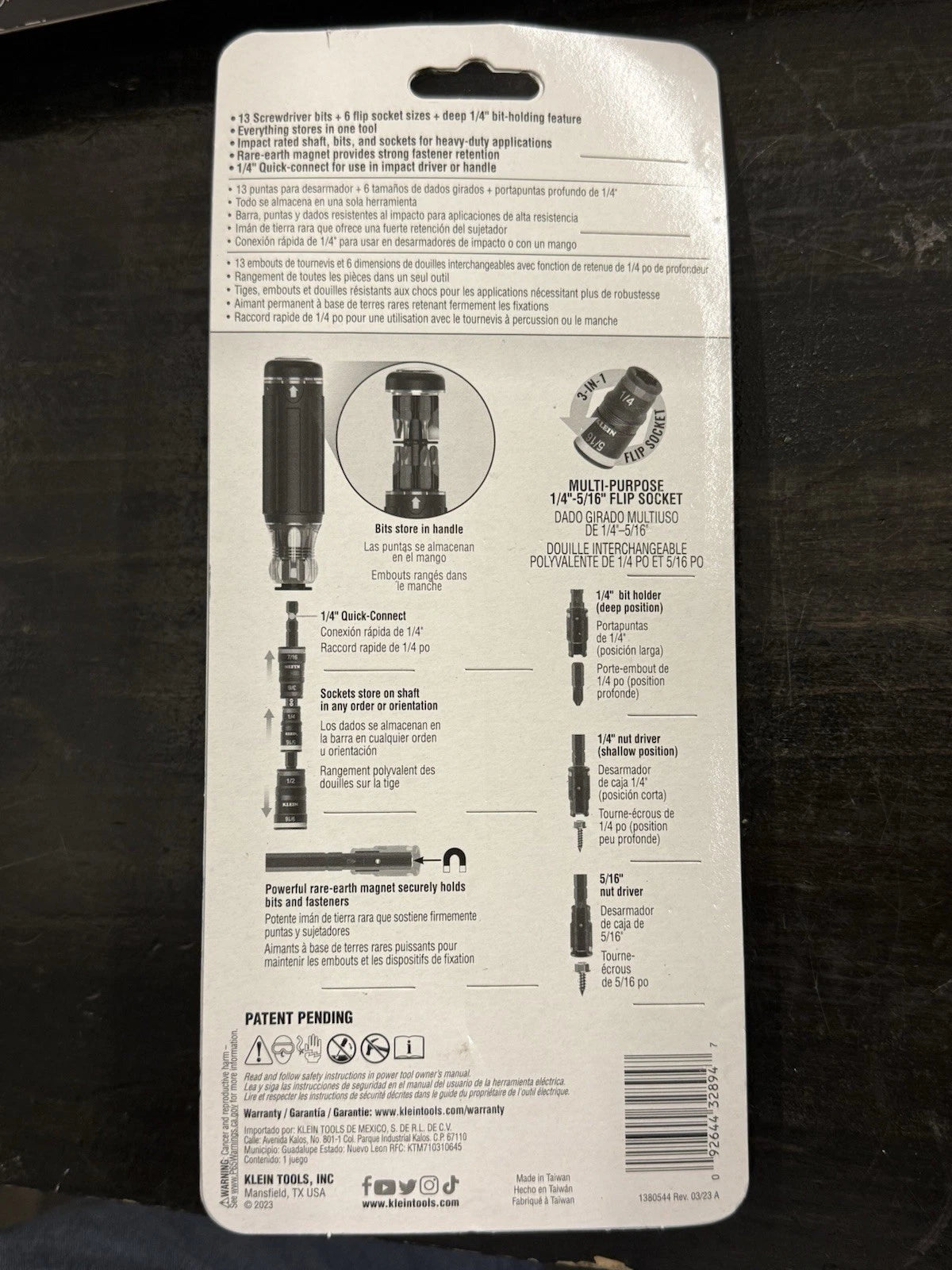 KLEIN TOOLS 32303HD 20 IN 1 IMPACT DRIVER SET SCREWDRIVER-TORX-HEX BIT-BRAND NEW