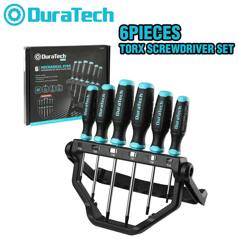 DURATECH Torx Screwdriver Set Magnetic Star Screwdrivers T10 T15 T20 T25 T27 T30