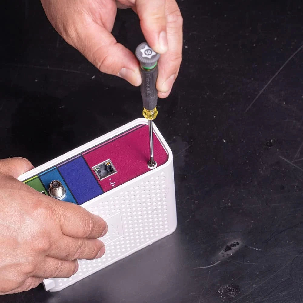 Klein Tools 85617 Mini Precision Screwdriver Set, Slotted, Phillips, TORX, Cushi