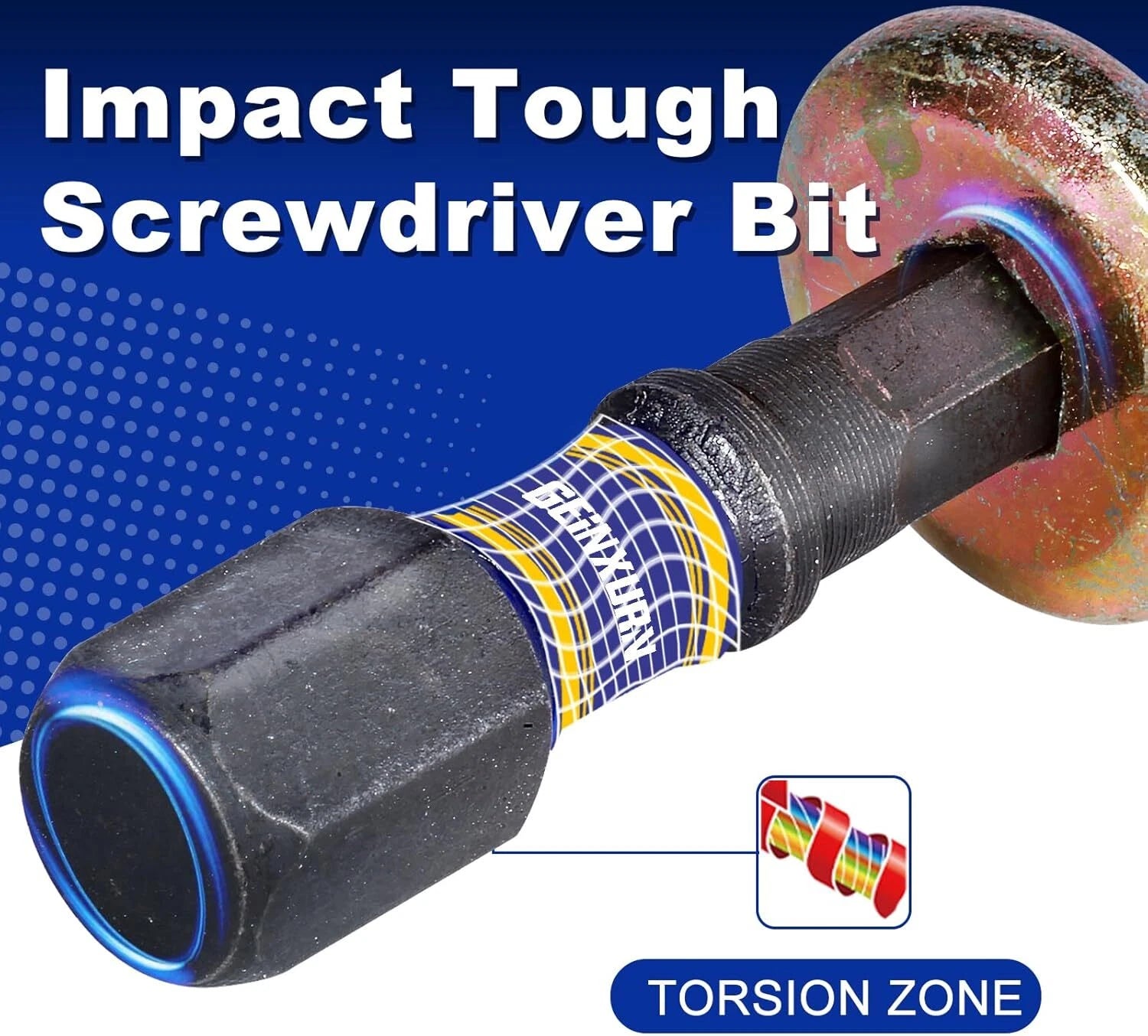 Impact Hex Screwdriver Bits Set, 22 Pcs Magnetic Metric S2 Steel Multi Insert