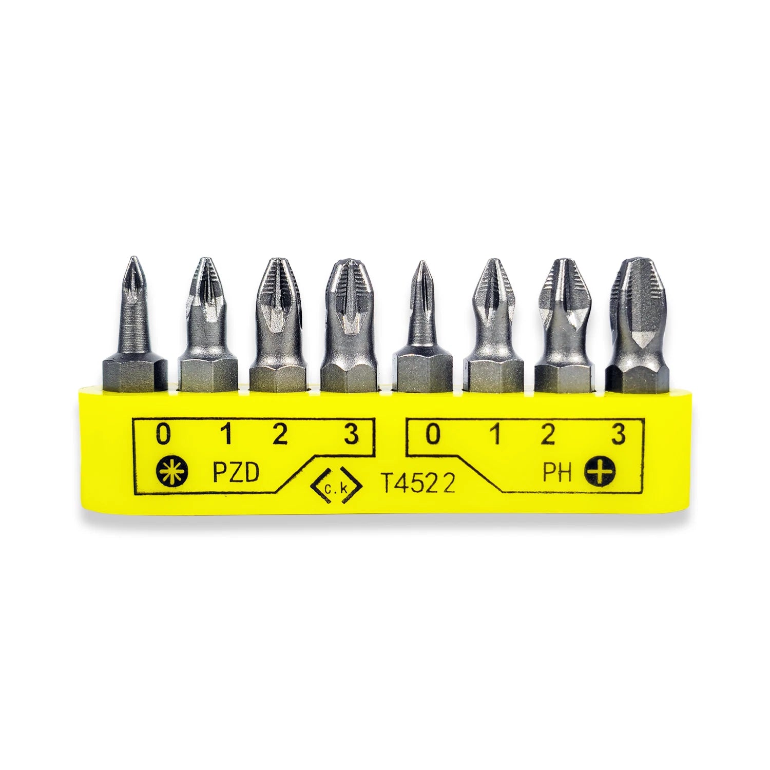 CK Tools Screwdriver Bit Clip Set - 8 Piece PH / PZ Screwdriver Bits T4522