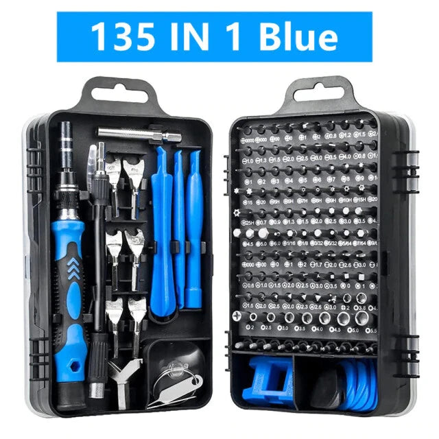 Mini Precision Screwdriver Set Magnetic,135/115 in 1 Electronic Repair Tool Kit