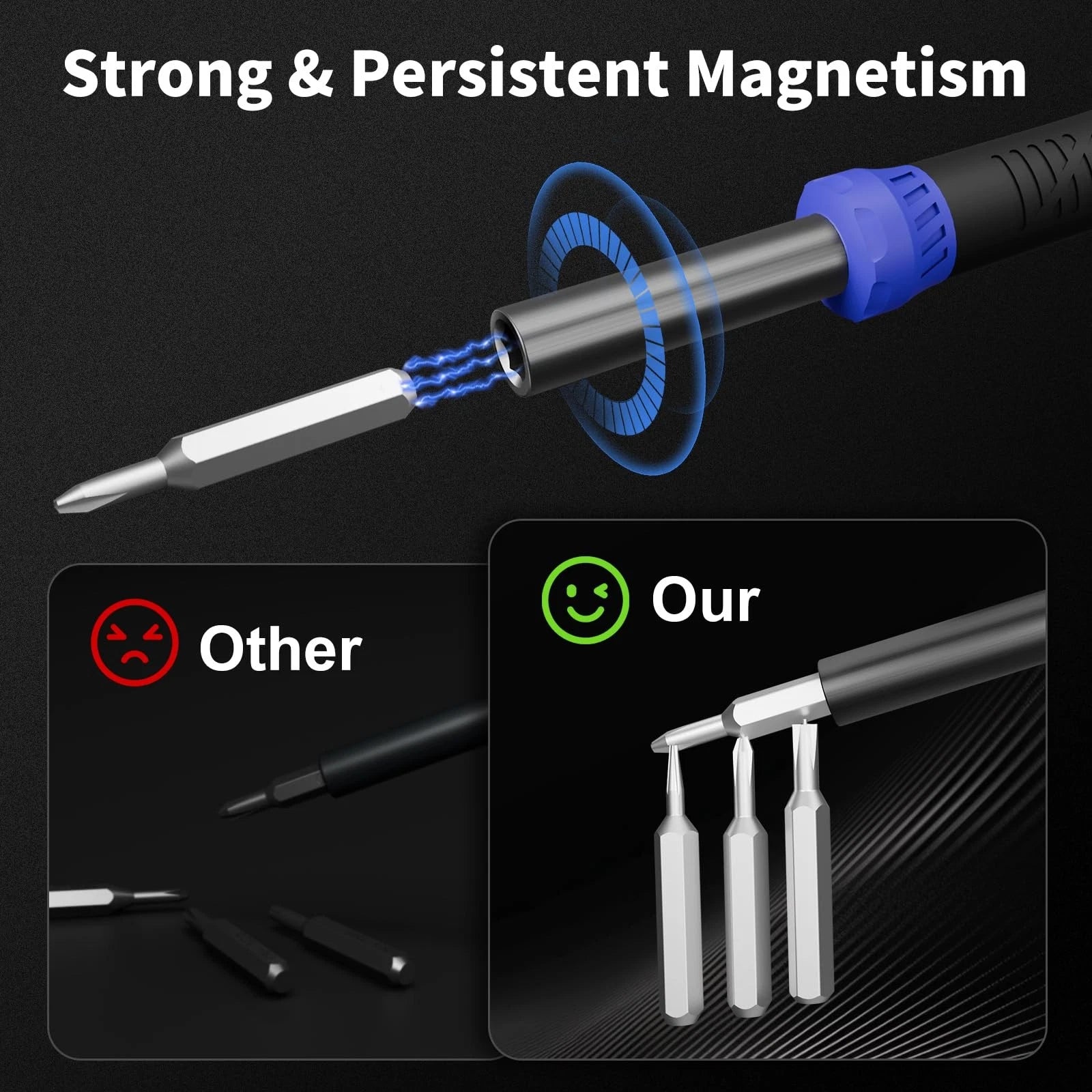 Small Precision Screwdriver Set 64-piece with Torx Triwing Pentalobe Electron...