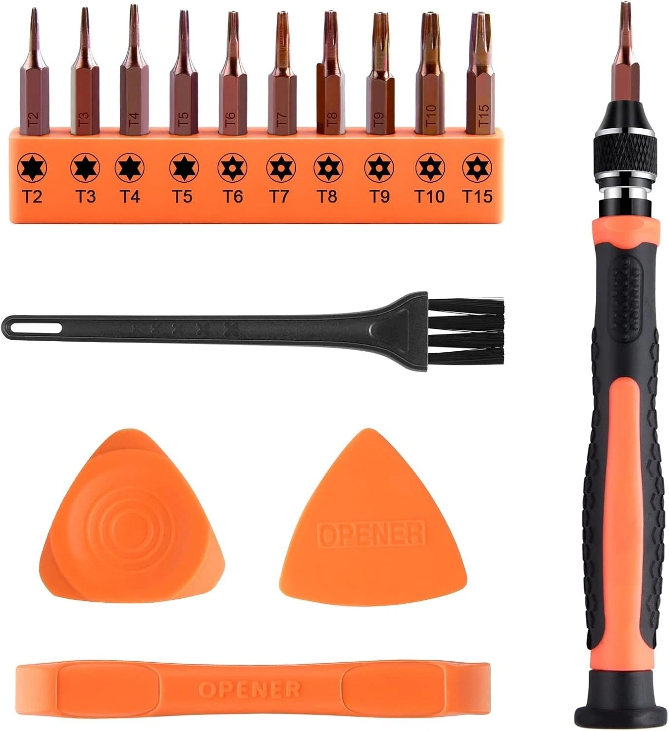 ASTARON 10 in 1 Torx Screwdriver Set with T2 T3 T4 T5 T6 T7 T8 T9 T10 T15 Inter