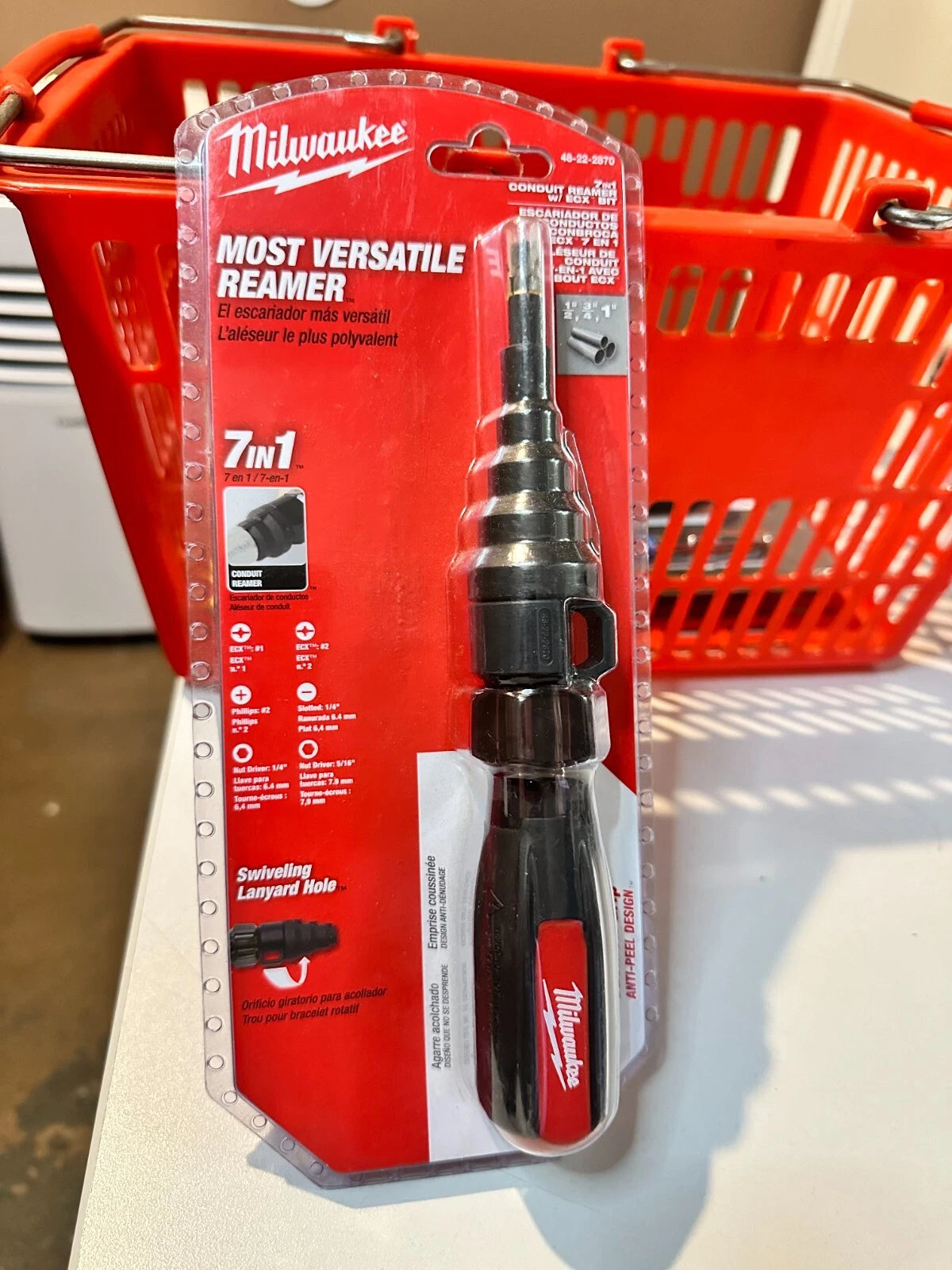 Milwaukee Tool 48-22-2870 7In1 Conduit Reamer Screwdriver With Ecx Bit