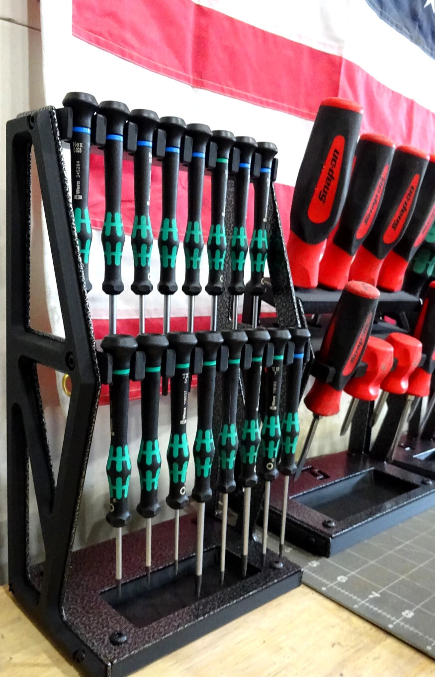 Tabletop Screwdriver tool Organizer holder Display Wera kraftform Micro hex torx