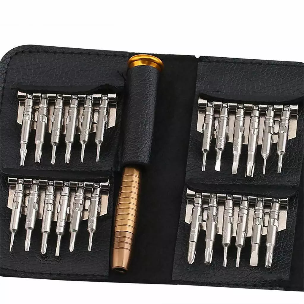 Small Mini Precision Screwdriver 25 Pcs Set Magnetic Bits Phones Watch Jewelry