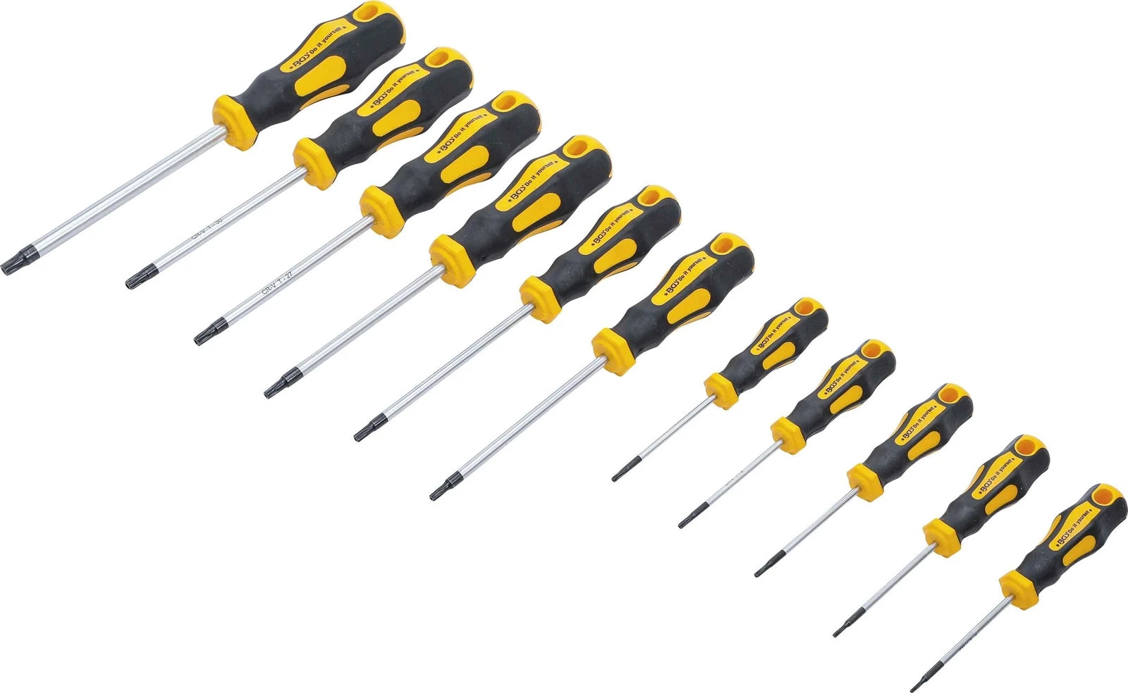 Set 11 Screwdriver Magnetic Torx + Hole Central Resistorx Pro Screw Security