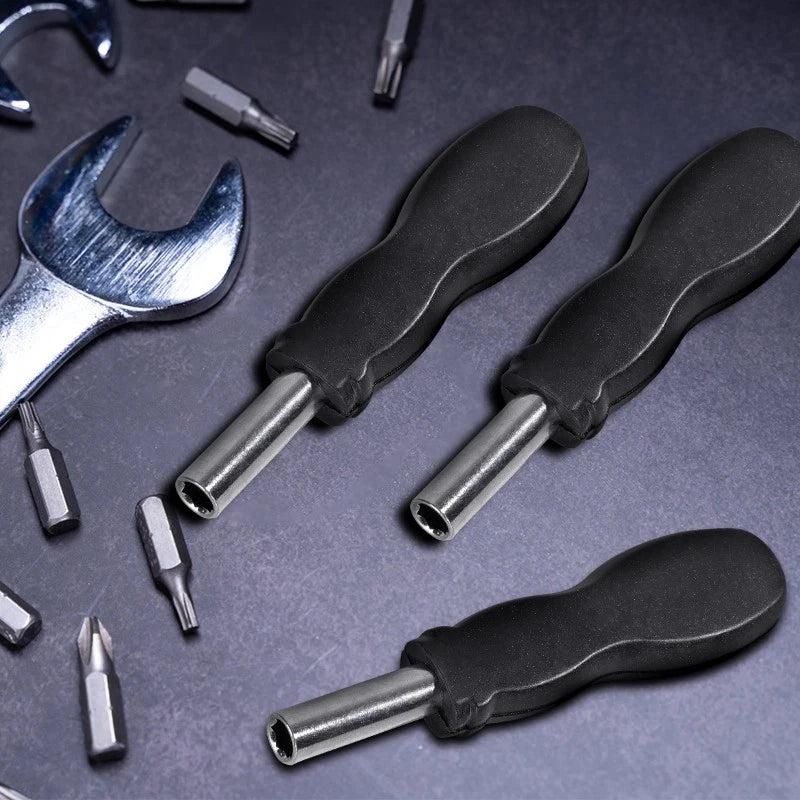 Bit Driver Handle,4 Pieces 1/4 Inch Bit Driver Magnetic Screwdriver Bit Driver