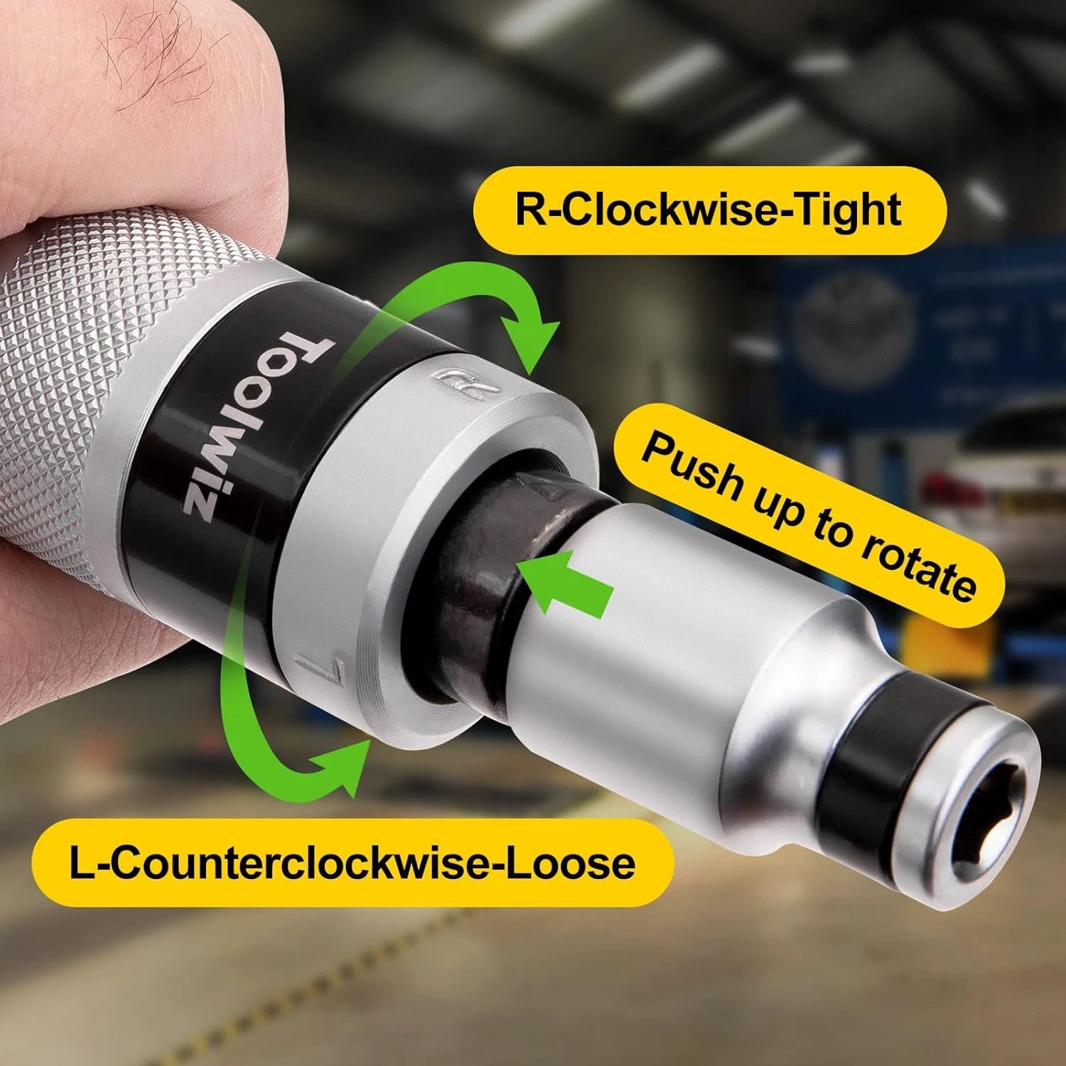 Toolwiz 1/2" Hand Impact Screwdriver Set - 14 Pcs, Reversible Manual Impact Driv