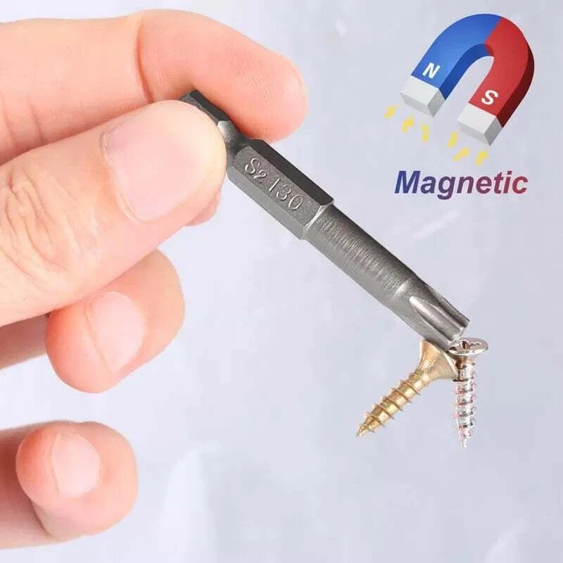 NEW Torx Bit Set w/ Ratchet Handle -13PC T6-T50 2" Bits - Perfect for Mechanics