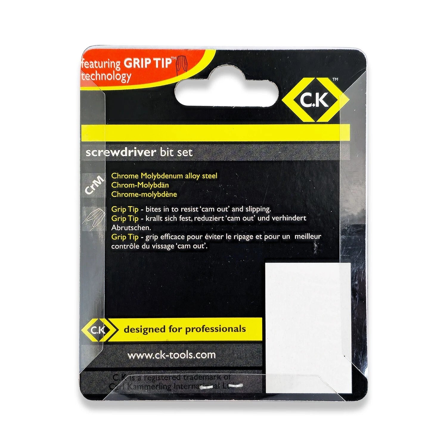 CK Tools Screwdriver Bit Clip Set - 8 Piece PH / PZ Screwdriver Bits T4522