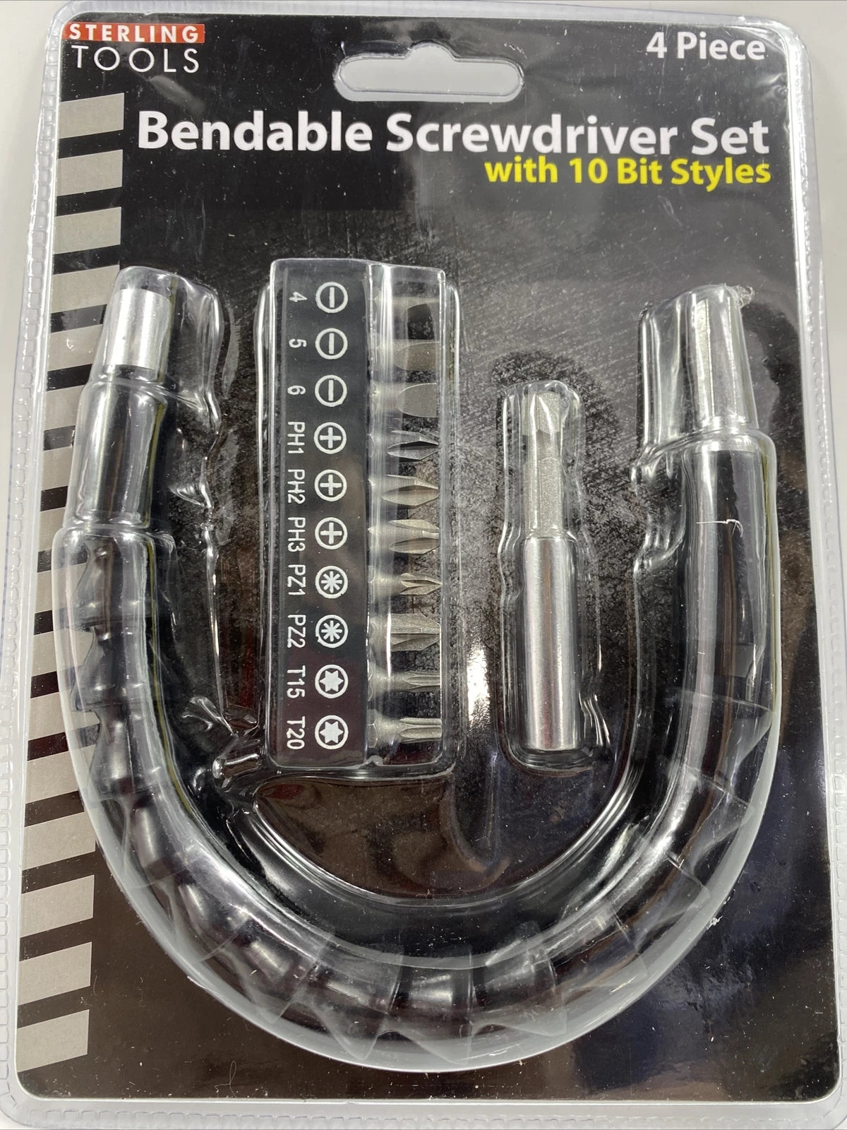 Sterling Tools Bendable Screwdriver Set with 10 Bit Styles