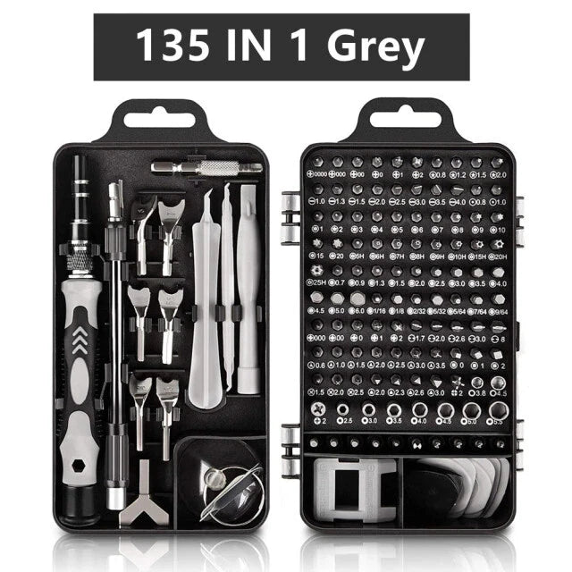 Mini Precision Screwdriver Set Magnetic,135/115 in 1 Electronic Repair Tool Kit