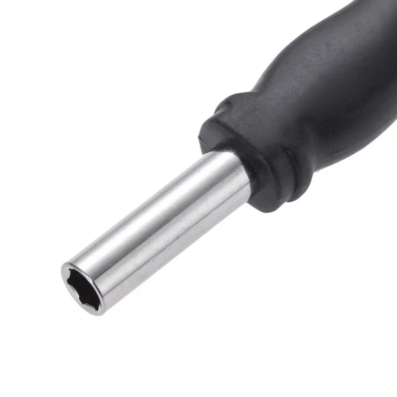 Bit Driver Handle,4 Pieces 1/4 Inch Bit Driver Magnetic Screwdriver Bit Driver