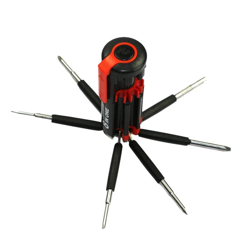 Multifunction 8 In1 Screwdriver Craftsman Repair Tools Set Kit W/ LED Light Tool