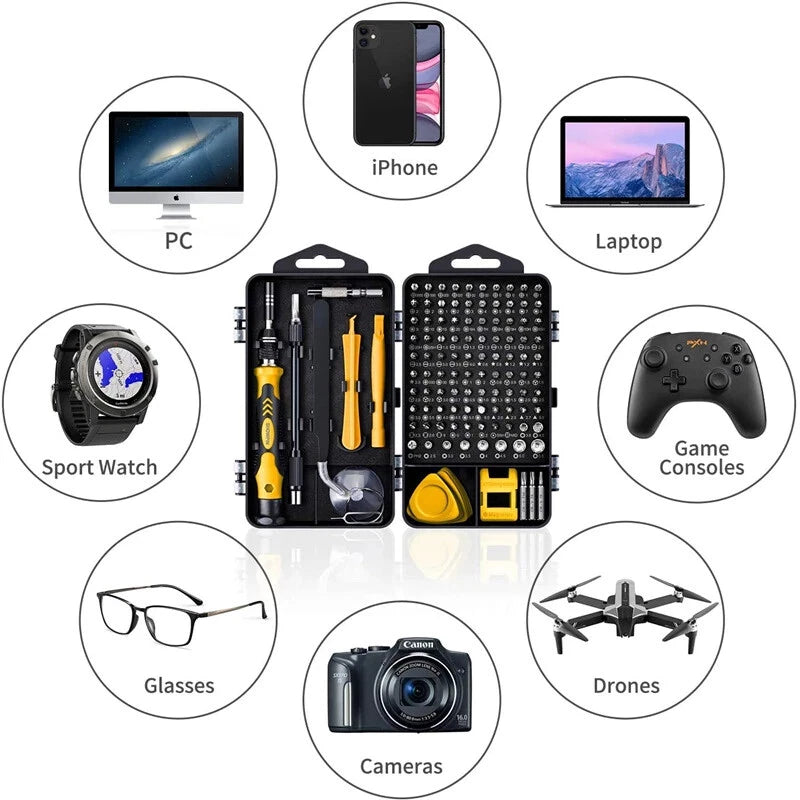 Mini Precision Screwdriver Set Magnetic,135/115 in 1 Electronic Repair Tool Kit