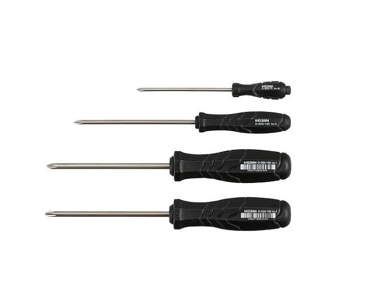 Hozan Hozan JIS-4 JIS Screwdriver Set (3rd Gen) Alloy Steel Polypropylene