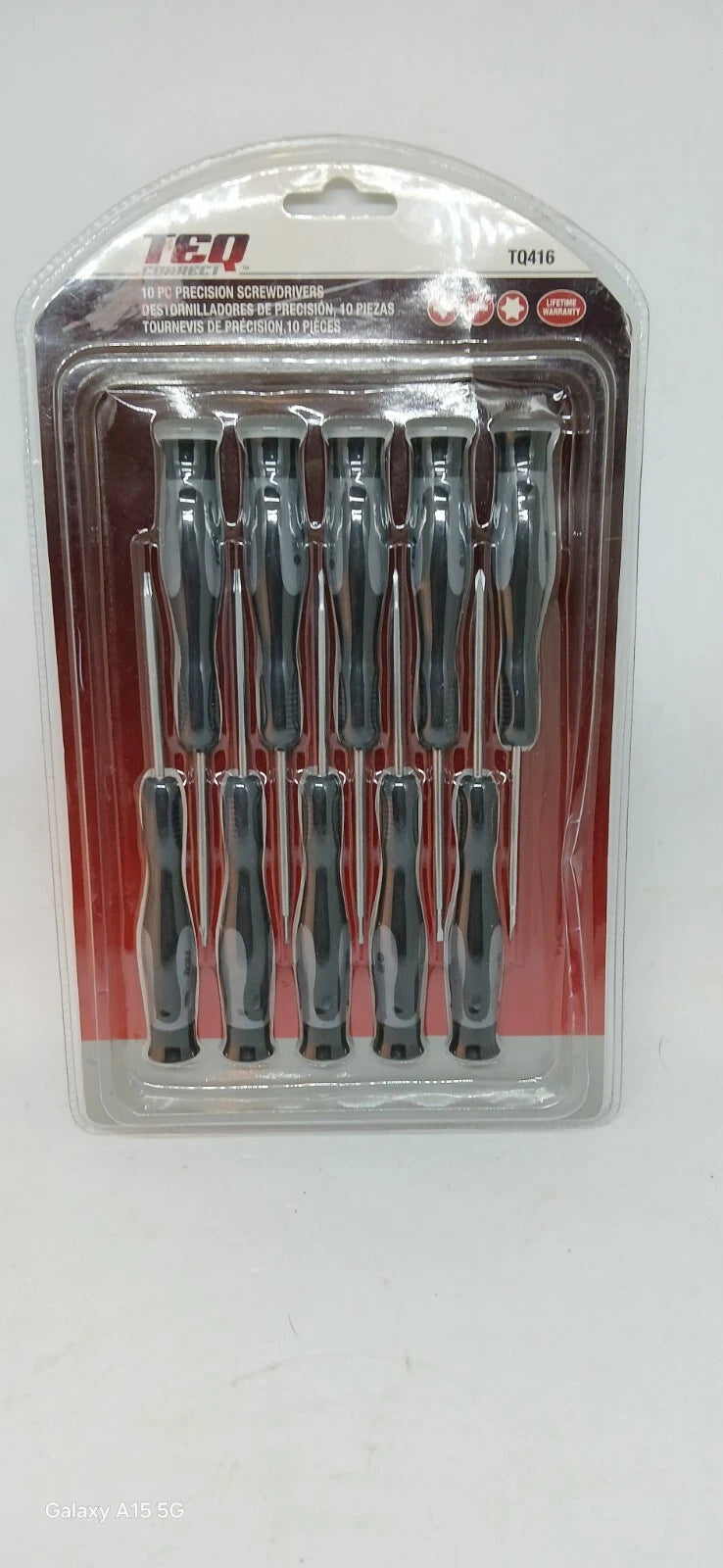 TEQ Correct - 10 Pc Precision Screwdriver Set - Phillips Slotted Torx - TQ416